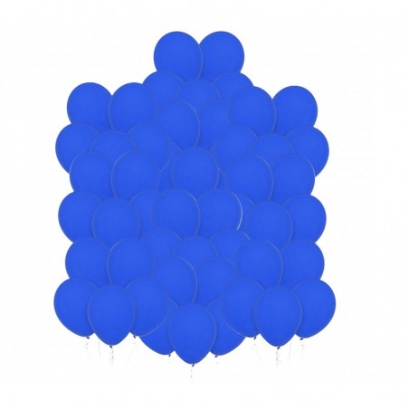 Balony Decomex 28 cm - 11" niebieskie Pastel Royal Blue - 50 sztuk