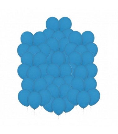 Balony Decomex 28 cm - 11" niebieskie Pastel Dusty Blue - 50 sztuk