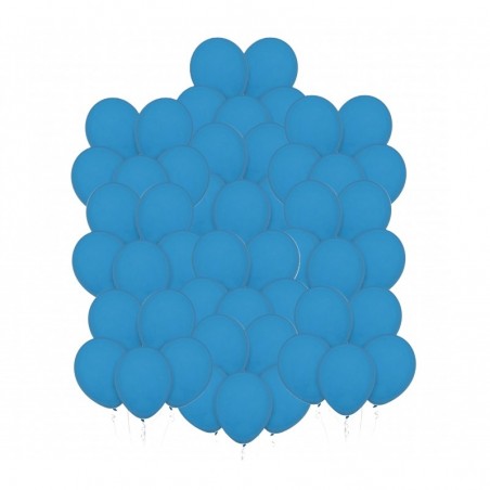 Balony Decomex 28 cm - 11" niebieskie Pastel Dusty Blue - 50 sztuk