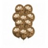 Balony Decomex 28 cm - 11" chromowane złote Luster Gold - 50 sztuk