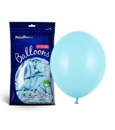 Balony Strong 27 cm jasnoniebieskie Pastel Light Blue - 100 sztuk