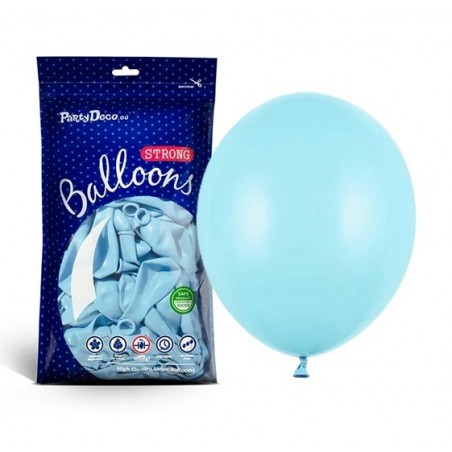 Balony Strong 27 cm jasnoniebieskie Pastel Light Blue - 100 sztuk