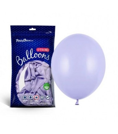 Balony Strong 27 cm liliowe Pastel Light Lilac - 100 sztuk