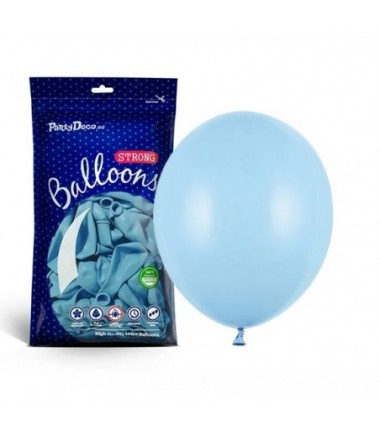 Balony Strong 27 cm błękitne Pastel Baby Blue - 100 sztuk