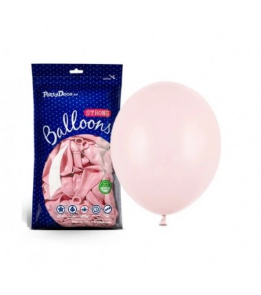 Balony Strong 27 cm jasnoróżowe Pastel Pale Pink - 100 sztuk