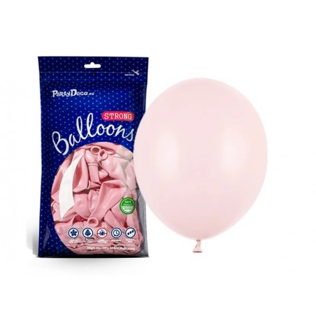 Balony Strong 27 cm jasnoróżowe Pastel Pale Pink - 100 sztuk
