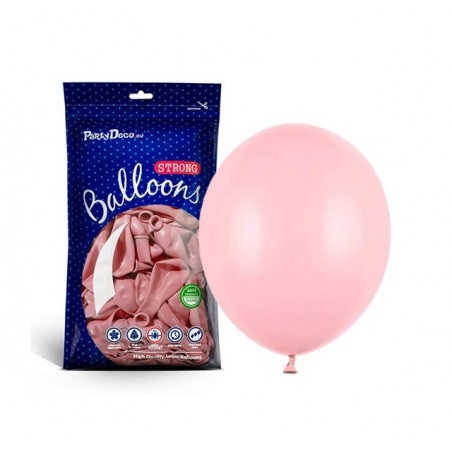 Balony Strong 27 cm różowe Pastel Baby Pink - 100 sztuk