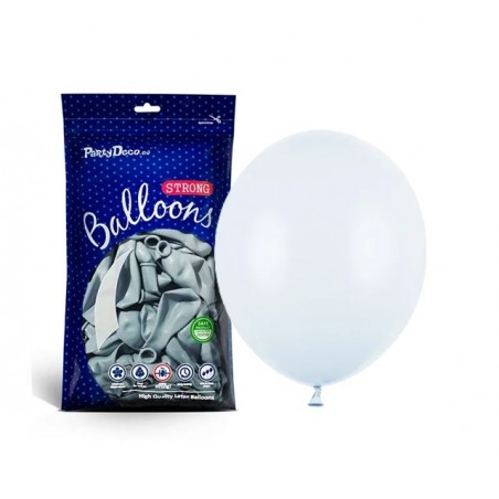 Balony Strong 27 cm mgliste niebieskie Pastel Light Misty Blue - 100 sztuk