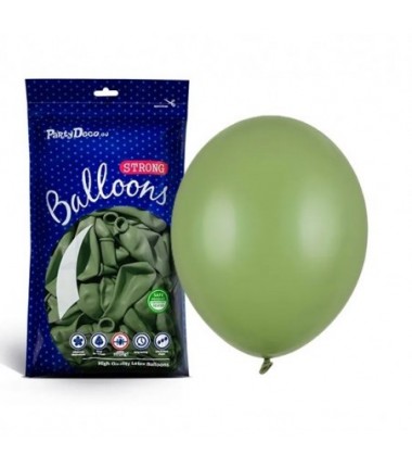 Balony Strong 27 cm oliwkowe Pastel Rosemary Green - 100 sztuk