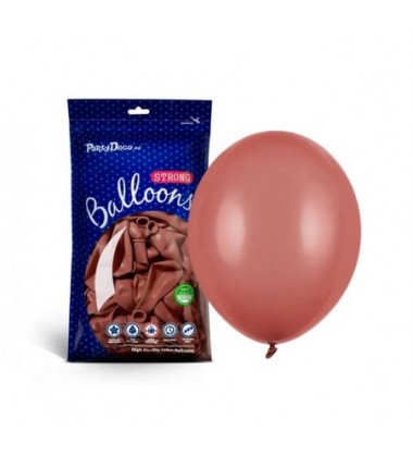 Balony Strong 27 cm burgundowe Pastel Burgundy - 100 sztuk