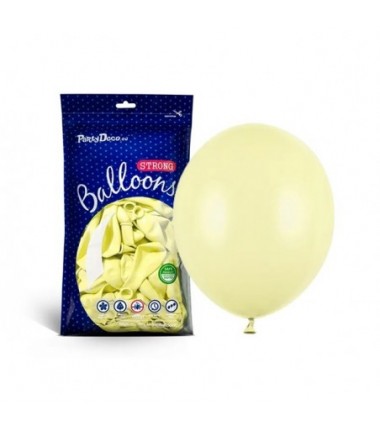 Balony Strong 27 cm jasnożółte Pastel Light Yellow - 100 sztuk