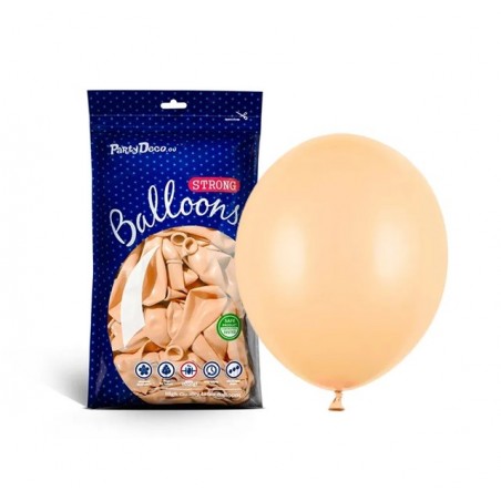 Balony Strong 27 cm brzoskwiniowe Pastel Light Peach - 100 sztuk