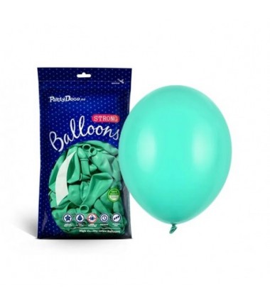Balony Strong 27cm miętowo-zielone Pastel Mint Green - 100 sztuk