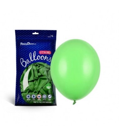 Balony Strong 27 cm jasnozielone Pastel Bright Green - 100 sztuk
