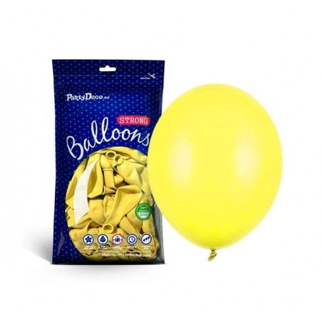 Balony Strong 27 cm cytrynowe Pastel Lemon Zest - 100 sztuk