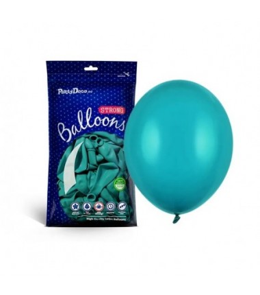Balony Strong 27 cm niebieska laguna Pastel Lagoon Blue - 100 sztuk