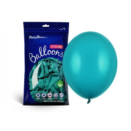 Balony Strong 27 cm niebieska laguna Pastel Lagoon Blue - 100 sztuk