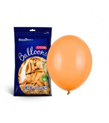 Balony Strong 27 cm pomarańczowe Pastel Brt. Orange - 50 sztuk