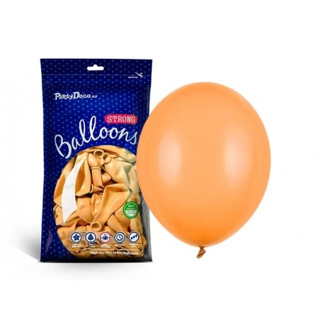 Balony Strong 27 cm pomarańczowe Pastel Brt. Orange - 50 sztuk