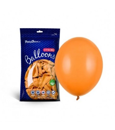 Balony Strong 27 cm mandarynkowe Pastel Mand. Orange - 100 sztuk