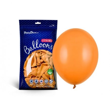 Balony Strong 27 cm mandarynkowe Pastel Mand. Orange - 100 sztuk