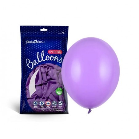 Balony Strong 27 cm lawendowe Pastel Lavender Blue - 100 sztuk