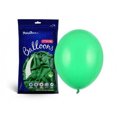Balony Strong 27 cm zielone Pastel Green - 100 sztuk