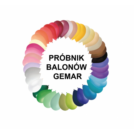 PRÓBNIK WZORNIK BALONÓW GEMAR - 45 sztuk balonów