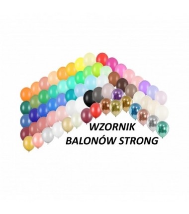 PRÓBNIK WZORNIK BALONÓW STRONG - 68 sztuk balonów