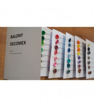 PRÓBNIK WZORNIK BALONÓW DECOMEX - 36 sztuk balonów