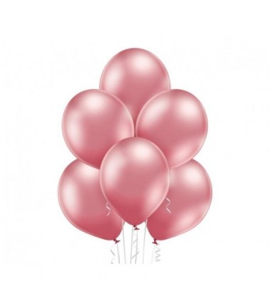 Balony BELBAL 30 cm - błyszczące różowe Glossy Pink B105/GG04-604 - 100 sztuk