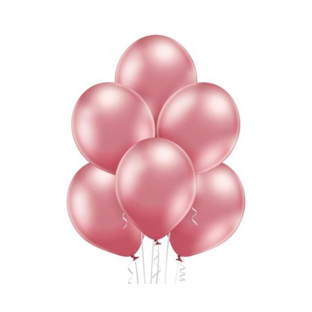 Balony BELBAL 30 cm - błyszczące różowe Glossy Pink B105/GG04-604 - 100 sztuk