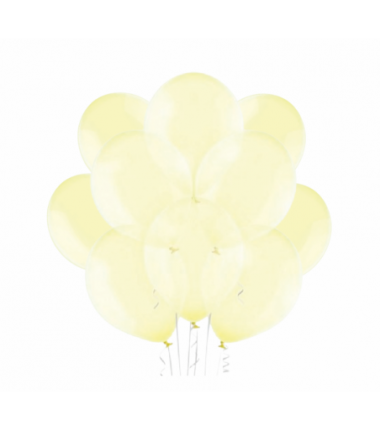 Balony BELBAL 30 cm - przezroczyste jasnożółte Crystal Soap Yellow B105/GC04-046 - 10 sztuk