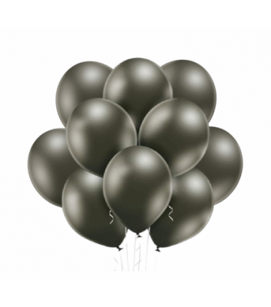 Balony BELBAL 30 cm - antracytowe Glossy Anthracite B105/GG04-609 - 10 sztuk