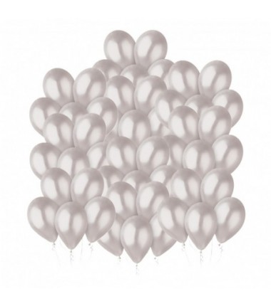 Balony metaliczne GEMAR 30 cm - 12" - metaliczne perłowe Metallic Pearl GM110/028 - 50 sztuk