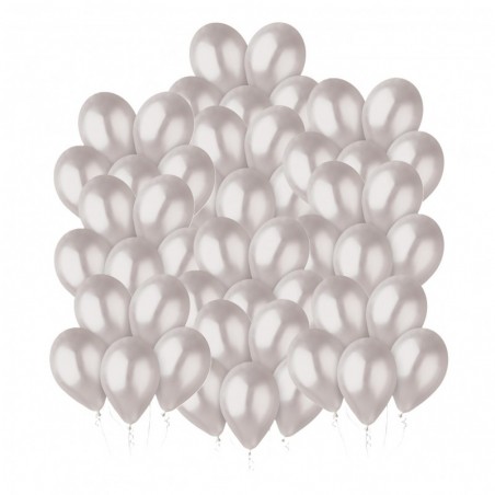 Balony metaliczne GEMAR 30 cm - 12" - metaliczne perłowe Metallic Pearl GM110/028 - 50 sztuk