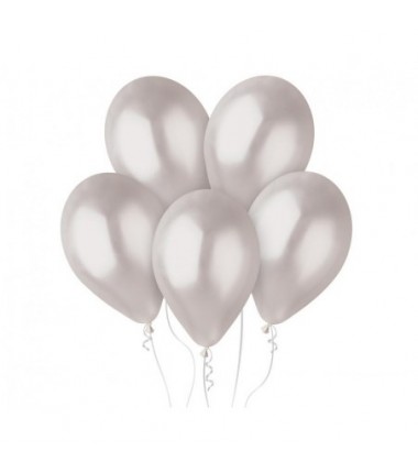 Balony metaliczne GEMAR 30 cm - 12" - metaliczne perłowe Metallic Pearl GM110/028 - 50 sztuk