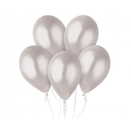 Balony metaliczne GEMAR 30 cm - 12" - metaliczne perłowe Metallic Pearl GM110/028 - 50 sztuk