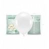 Balony metalizowane Eco 30 cm białe - 100 sztuk