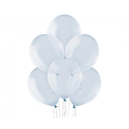 Balony BELBAL 30 cm - przezroczyste niebieskie Crystal Soap Blue B105/042 - 100 sztuk