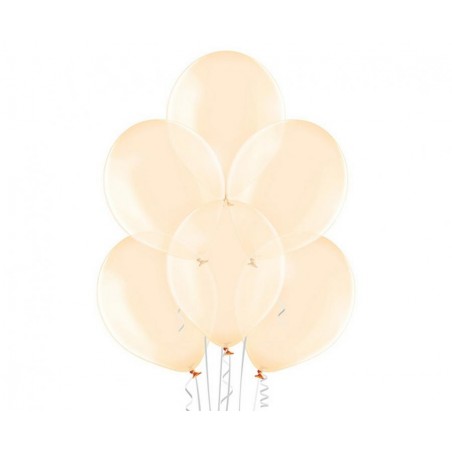 Balony BELBAL 27 cm - przezroczyste pomarańczowe Crystal Soap Orange B105/047 - 100 sztuk