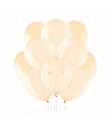 Balony BELBAL 27 cm - przezroczyste pomarańczowe Crystal Soap Orange B105/047 - 10 sztuk