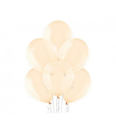 Balony BELBAL 27 cm - przezroczyste pomarańczowe Crystal Soap Orange B105/047 - 10 sztuk