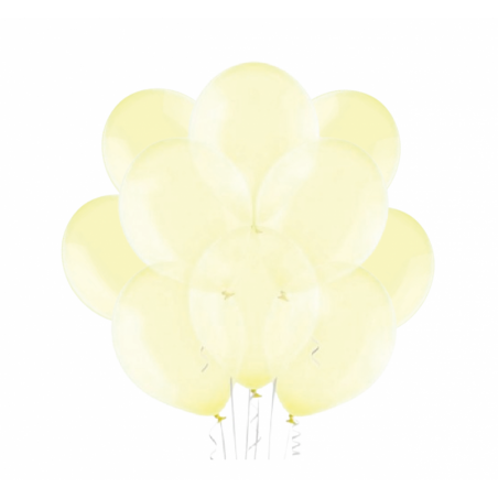 Balony BELBAL 30 cm - przezroczyste jasnożółte Crystal Soap Yellow B105 - 50 sztuk