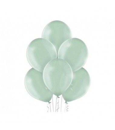 Balony BELBAL 27 cm - przezroczyste jasnozielone Crystal Soap Green B105/045 - 50 sztuk