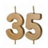Świeczki urodzinowe Cyferki 35 - 4,5 cm - złote