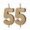 Świeczki urodzinowe Cyferki 55 - 4,5 cm - złote