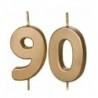 Świeczki urodzinowe Cyferki 90 - 4,5 cm - złote