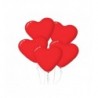 Balony Decomex SERCE CZERWONE lateksowe 11" pastel Red - 5 sztuk