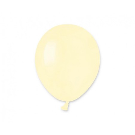 Balony Gemar 13 cm - 5" - pastelowe maślane Butter A50/103 - 100 sztuk